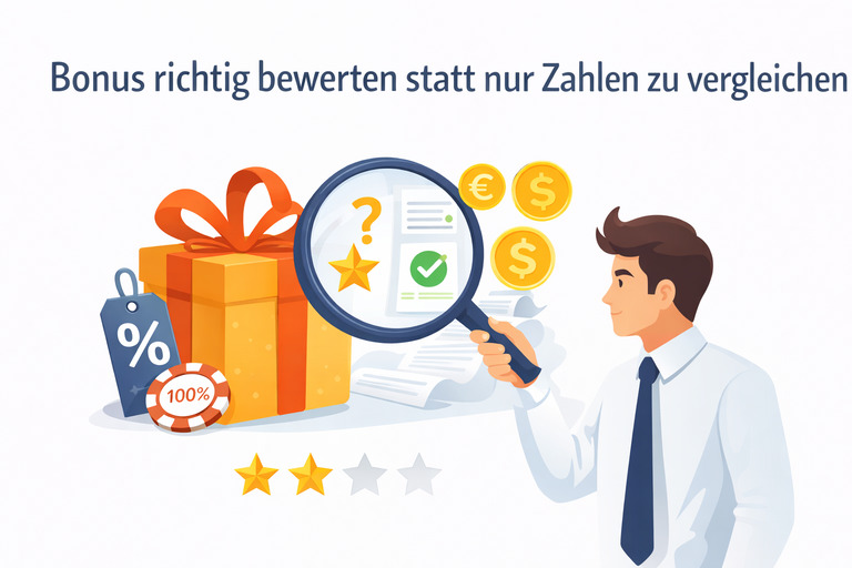 Bonusbewertungen beim Vergleich von Sportwetten