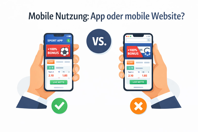 Ist eine mobile Website besser als eine Sportwetten-App?